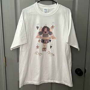 M & O Knits Vintage Country Print Tee